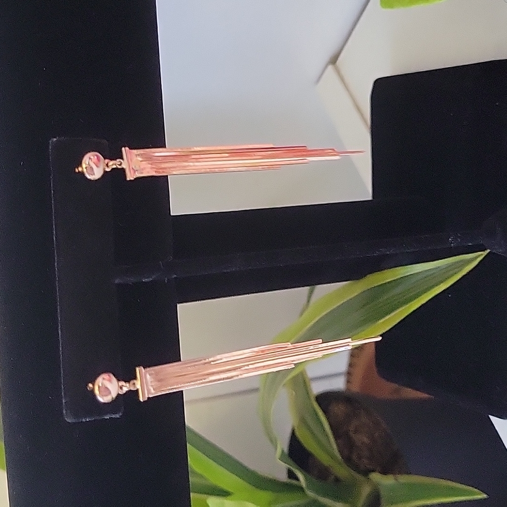 Earrings 18k gold plated - Picture 3 of 7